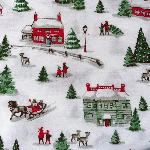 Vintage Laura Ashley Christmas Pillowcase Cotton - Picture 1 of 8